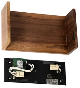 Rusztikus fali lámpa diófa - Otan