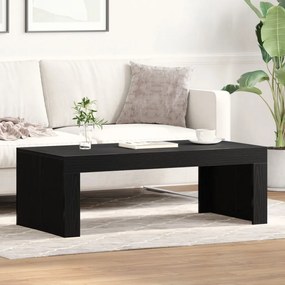 Fekete Tölgy Kávézóasztal 102x50x35 cm Műanyag Fa
