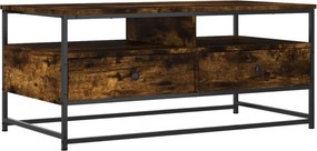 vidaXL füstös tölgy színű szerelt fa dohányzóasztal 100 x 51 x 45 cm
