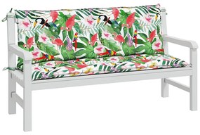 2 db színes szövet kerti padpárna 150 x 50 x 7 cm