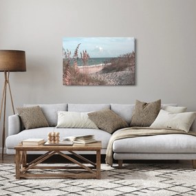 Kép - Rózsaszín strand (90x60 cm)