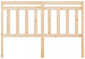 tömör fenyőfa ágyfejtámla 126 x 4 x 100 cm