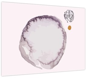 Üveg kép - Lila minimalizmus N⁰4 (70x50 cm)