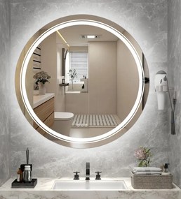 Dover falitükör ezüst 80 cm