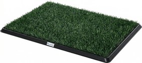 PawHut kutyatoalett 76 x 50,5 cm — mosható műfű kölyökkutya-toalett erkélyre és lakásba | Aosom