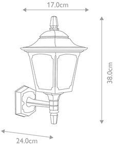 Elstead - Kültéri fali lámpa CHAPEL 1xE27/100W/230V IP44