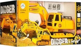 8 Csatornás RC Távirányítású Markoló Munkagép 1:14 2,4GHz akkumulátoros
