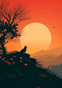 Poszter 21x29,7cm Macskahegy