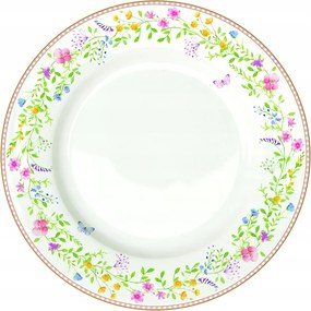 Tányér tavaszi tányér porcelán húsvéti virágok 26,5 cm