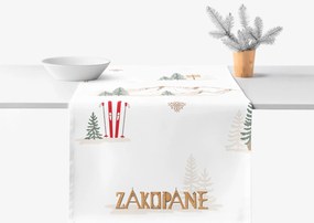 Goldea karácsonyi pamut asztali futó - zakopane 20x120 cm