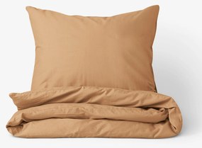 Goldea pamut ágyneműhuzat garnitúra - barna 140 x 220 és 70 x 90 cm