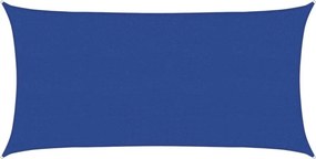 vidaXL kék HDPE napvitorla 160 g/m² 2 x 3,5 m