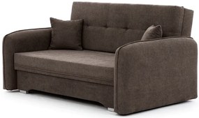 Kihajtható 2-személyes kanapé LAINE, barna