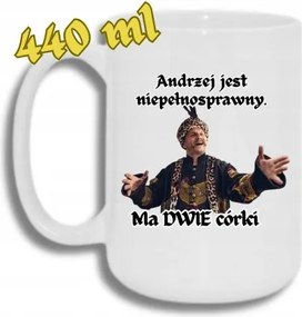 Bögre Fehér Nagy 440ML Vicces Ajándék 1670 Arzej Mozgáskorlátozott