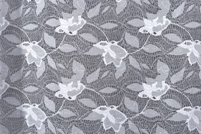 Függöny méteráru vágott jacquard 250cm virágos