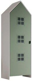 Fehér-zöld gyerek ruhásszekrény 58x172x37 cm Casami Bruges – Vipack