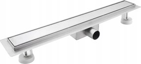 Zuhanyfolyóka 120 cm rozsdamentes acél lineáris lefolyó szifon ezüst