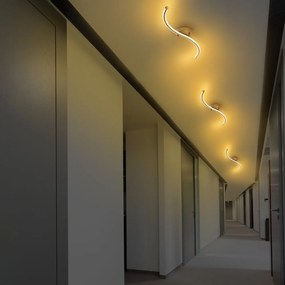 Aranyszínű LED mennyezeti lámpa 10x67 cm Yilan – Opviq lights