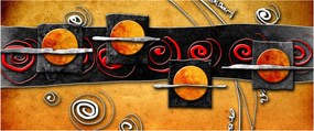 Az absztrakció képe - Bolygók (120x50 cm)
