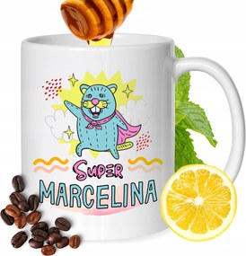 Bögre Marcelina Barátnőknek Ajándék Nyomtatott Fehér 330ml