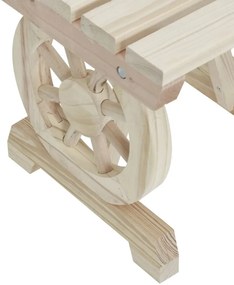 tömör fenyőfa kerti pad 115 cm