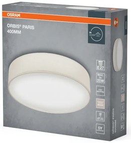Osram - ORBIS PARIS mennyezeti lámpa, 2×E27, 25 W/230 V, átmérő 40 cm, krémszínű