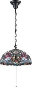 Quoizel QZ-LARISSA-P - Tiffany LARISSA láncos csillár 3xE27/60W/230V