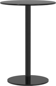 vidaXL fekete acél kerek kerti asztal Ø50 x 72 cm