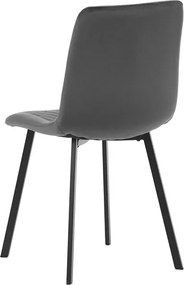 Szürke bársony étkezőszék, DCL-973 GREY4