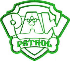 Forma Lyukasztó Mancs Őrjárat Paw Patrol logó 11cm