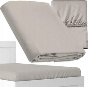 Szatén Gumis Lepedő Mikroszatén Mikroszálas Bézs 180x200