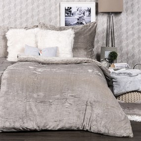 4Home mikroflanel ágyneműhuzat szürke, 160 x 200 cm, 70 x 80 cm, 160 x 200 cm, 70 x 80 cm