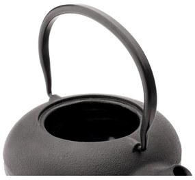 Fehér-fekete porcelán-öntöttvas teázó szett Shanxi – Bredemeijer