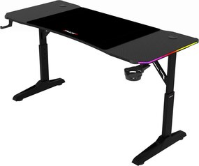 LUMEN RGB LED gamer asztal 120 × 60 cm