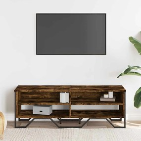 füstös tölgy színű szerelt fa TV-szekrény 122 x 34 x 41 cm
