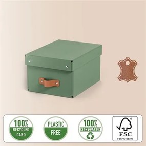 Tárolódoboz, S méret, LEITZ Puro, zsályazöld (E61470050)