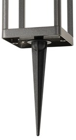 Kültéri állólámpa sötétszürke 25 cm, fényerő-szabályozóval és mozgásérzékelővel napelemes - Sonne