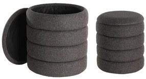 Eglo 424124 - KÉSZLET 2x Taburet AMPAHAKA átm. 33,5/40 cm fekete