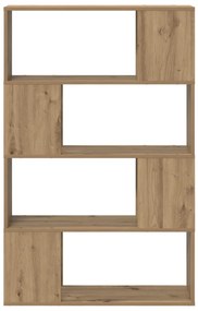 Könyvespolc Kézműves tölgy Szerelt fa 80 x 24 x 124 cm Tárolás