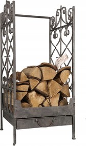 Kosár Fa Kandalló Állvány Nagy fém nagy hordozható a nappaliba