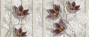 Kép - Dekoratív virágok (120x50 cm)