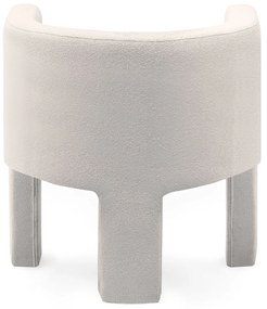 Krém színű design fotel MILU