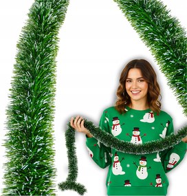 Karácsonyi Karácsonyfa Füzér 5 m 10 cm Karácsonyfa Lánc Garland 500 cm