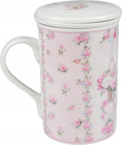 Bögre Főzővel Díszdoboz Virágok Ajándék