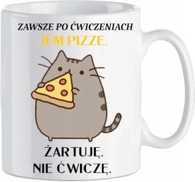 Vicces bögre Mindig edzés után eszem pizzát