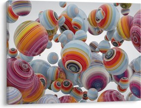 Festett gömbök képe (70x50 cm)