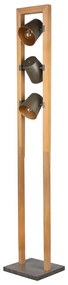 Natúr színű állólámpa fém búrával (magasság 150 cm) Bell – Trio