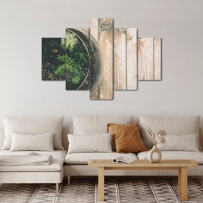 A pozsgás növények képe üvegben (150x105 cm)