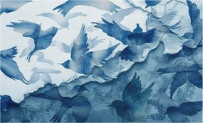 Fotótapéta Flizelin a ház szobájába 3D Dinamikus madarak 416x254 Ragasztó