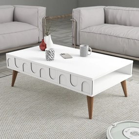 Lyon 34 - White, Walnut